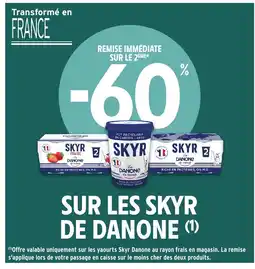 Intermarché Sur les skyr de danone offre