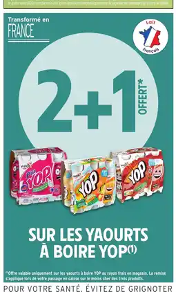 Intermarché YOP Sur les yaourts à boire offre