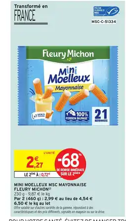Intermarché FLEURY MICHON Mini moelleux msc mayonnaise offre