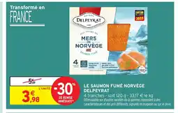 Intermarché DELPEYRAT Le saumon fumé norvège offre