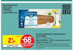 Intermarché DELPIERRE Filets harengs fumage doux offre