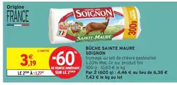 Intermarché SOIGNON Bûche sainte maure offre