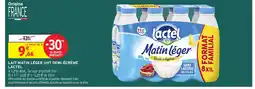 Intermarché LACTEL Lait matin léger uht demi-écrémé offre