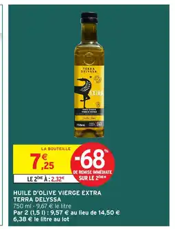 Intermarché TERRA DELYSSA Huile d'olive vierge extra offre