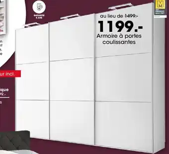Möbel Martin Armoire à portes coulissantes offre