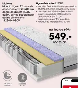Möbel Martin Matelas offre