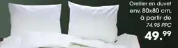 Möbel Martin Oreiller en duvet env. 80x80 cm, offre