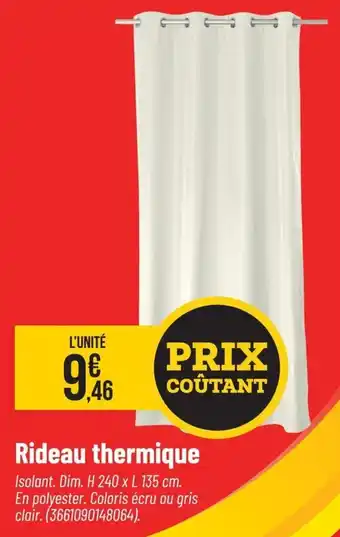 Bricorama Rideau thermique offre