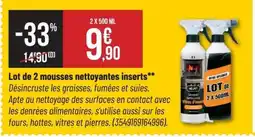 Bricorama Lot de 2 mousses nettoyantes inserts offre