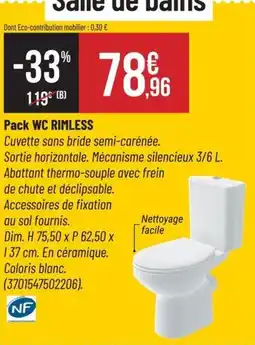 Bricorama Pack wc rimless offre