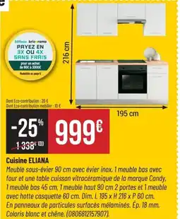 Bricorama Cuisine eliana offre