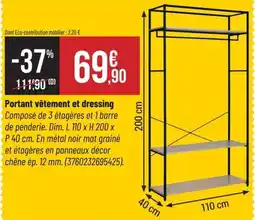 Bricorama Portant vêtement et dressing offre