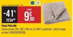 Bricorama Plaid praline offre