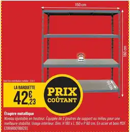 Bricorama Étagère métallique offre