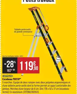Bricorama CENTAURE Escabeau pro'up offre