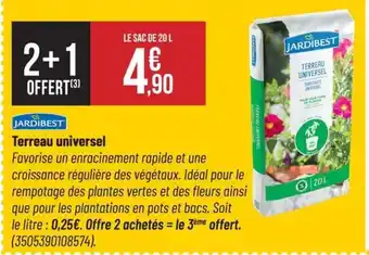 Bricorama JARDIBEST Terreau universel offre