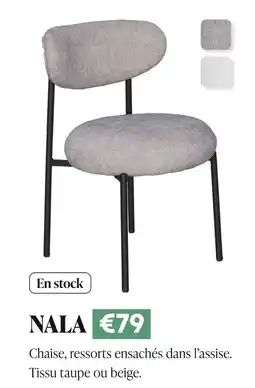 Meubles Crack NALA Chaise, ressorts ensachés dans l’assise offre