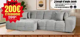 Maxi Bazar JACOB Canapé d'angle offre