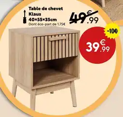Maxi Bazar KLAUS Table de chevet offre