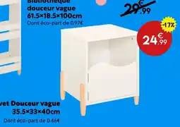 Maxi Bazar Bibliothèque douceur vague offre