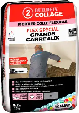 Brico Dépôt Mortier colle gris 25kg c2tes1 offre