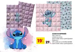 Stokomani Couette imprimée offre