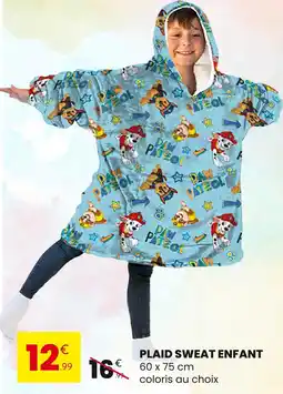 Stokomani Paw Patrol Plaid Sweat Enfant offre
