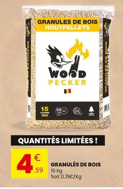 Stokomani Wood Pecker Granulés de bois offre