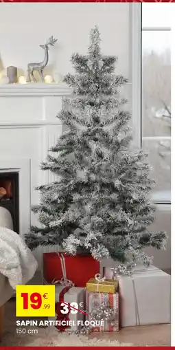 Stokomani Sapin artificiel floqué offre