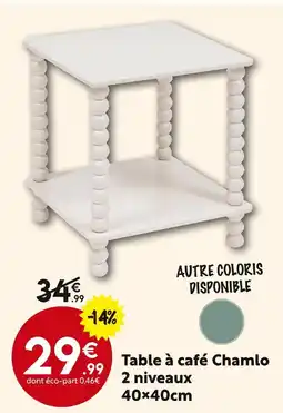 Maxi Bazar Table à café Chamlo 2 niveaux offre
