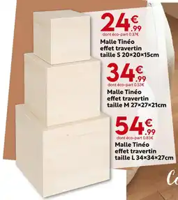 Maxi Bazar TINEO Malle effet travertin taille S offre