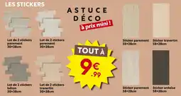 Maxi Bazar Lot de 2 stickers parement offre