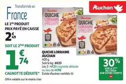 Auchan Supermarché Auchan - quiche lorraine offre
