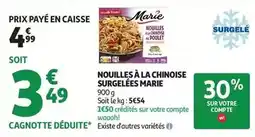 Auchan Supermarché Marie - nouilles à la chinoise surgelées offre