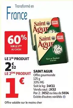 Auchan Supermarché Saint agur - offre gourmande offre