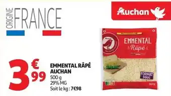 Auchan Supermarché Auchan - emmental rape offre