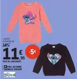 E.Leclerc Aloha - pull ou robe chenille enfant offre