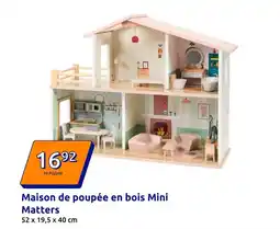 Action Maison de poupee en bois mini offre