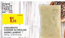 Intermarché CHOUCROUTE CUISINÉE AU RIESLING ANDRE LAURENT offre