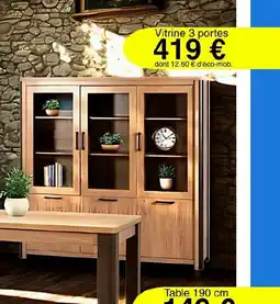 KREABEL Vitrine 3 portes offre