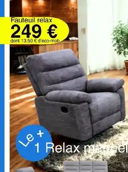 KREABEL Fauteuil relax offre