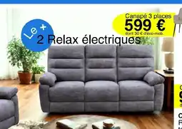 KREABEL Canapé 3 places offre