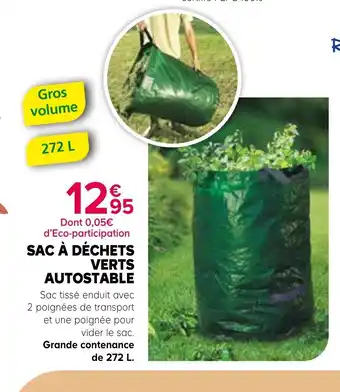 Kiriel Sac à déchets verts autostable offre
