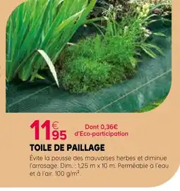 Kiriel Toile de paillage offre