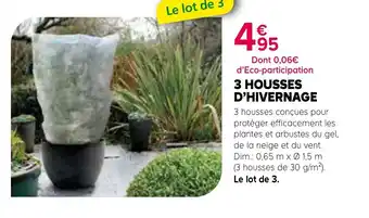 Kiriel 3 housses d'hivernage offre