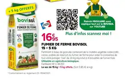 Kiriel Fumier de ferme bovisol offre