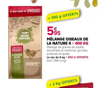 Kiriel Mélange oiseaux de la nature offre
