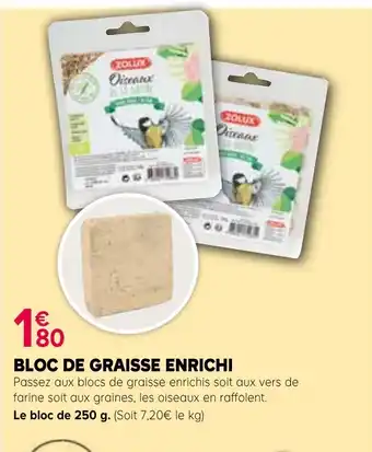 Kiriel Bloc de graisse enrichi offre