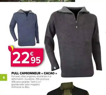 Kiriel Pull camionneur cacao offre
