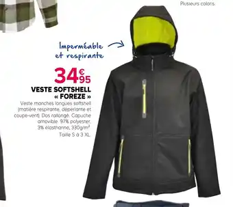 Kiriel Veste softshell foreze offre